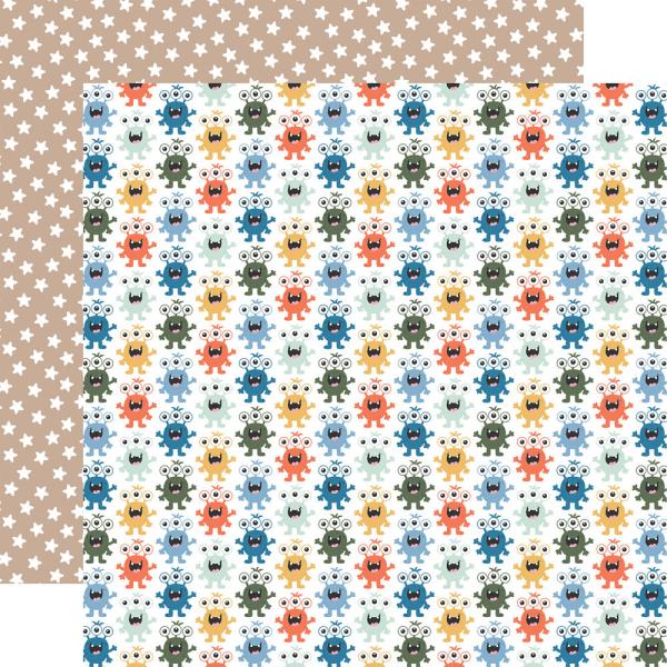 Echo Park - Designpapier "My Favorite Monster" Collection Kit 12x12 Inch - 12 Bogen