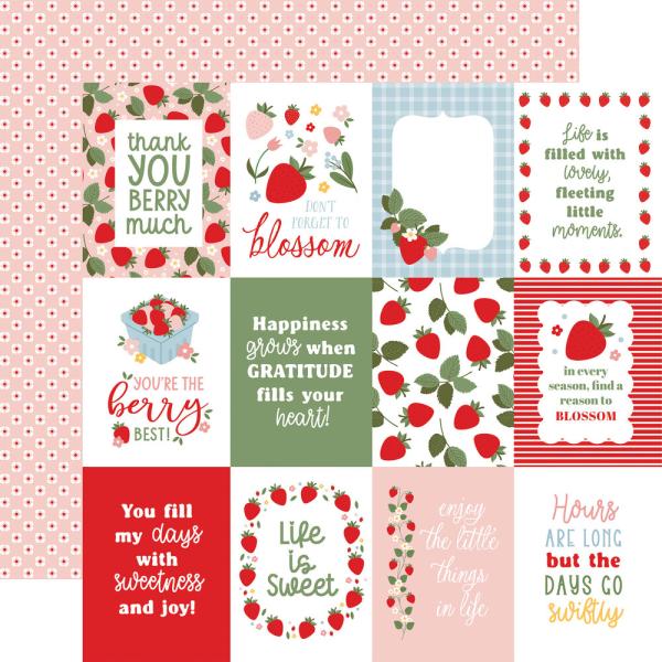 Echo Park - Designpapier "Strawberry Fields" Collection Kit 12x12 Inch - 12 Bogen