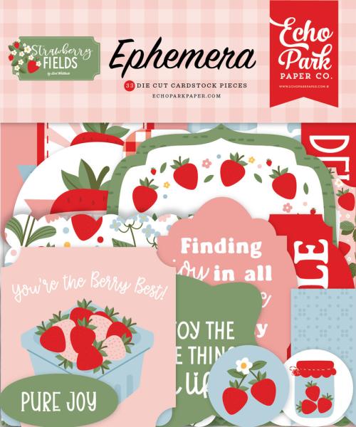 Echo Park - Stanzteile "Strawberry Fields" Ephemera