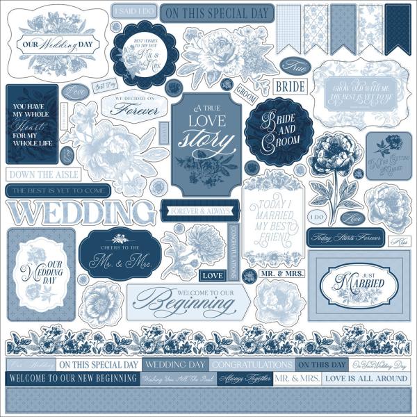 Echo Park - Designpapier "Save The Date" Collection Kit 12x12 Inch - 12 Bogen
