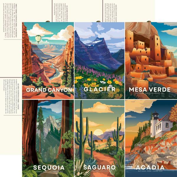 Carta Bella - Designpapier "National Parks No. 2" Collection Kit 12x12 Inch - 12 Bogen  