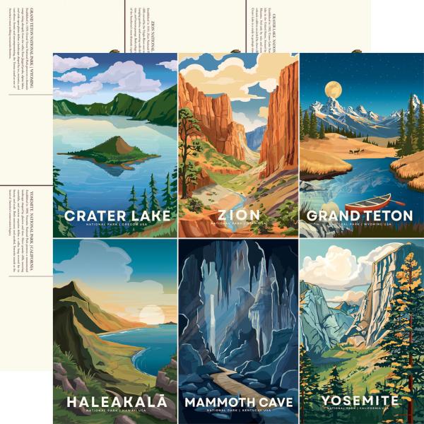 Carta Bella - Designpapier "National Parks No. 2" Collection Kit 12x12 Inch - 12 Bogen  