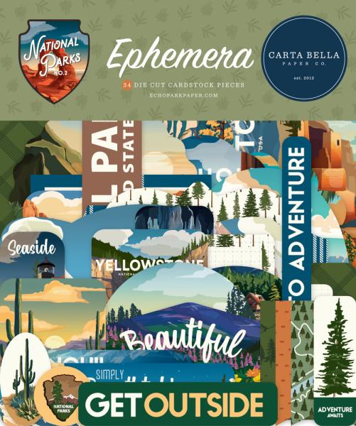 Carta Bella - Stanzteile "National Parks No. 2" Ephemera