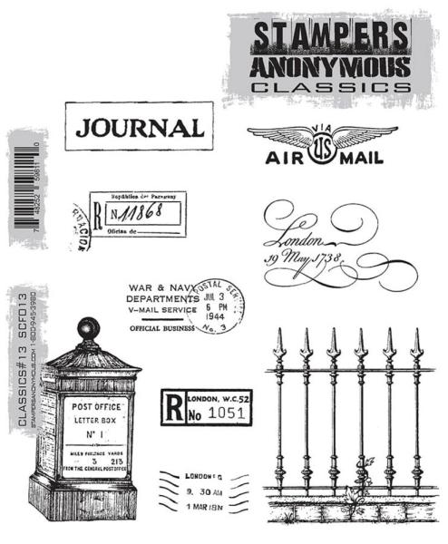 Stampers Anonymous - Gummistempel "Classics #13" Cling Stamp Design by Tim Holtz