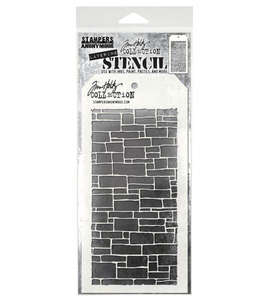 Stampers Anonymous - Schablone "Slate" Layering Stencil Design by Tim Holtz