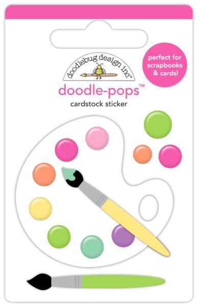 Doodlebug Design - Sticker "Color Me Crafty Color Me Happy" Doodle-Pops 