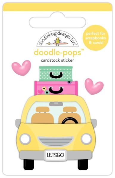 Doodlebug Design - Sticker "Color Me Crafty Girl's Getaway" Doodle-Pops 