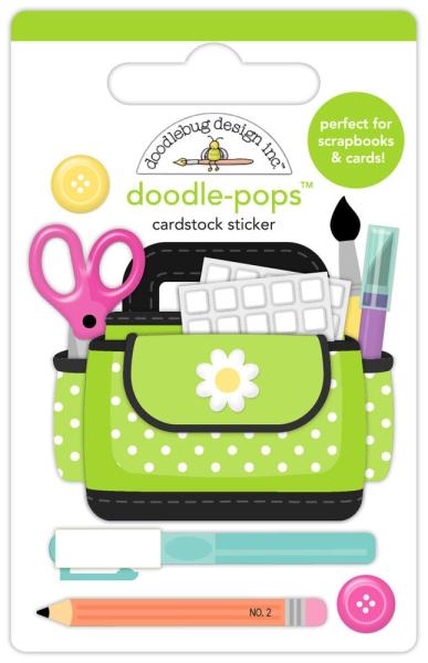 Doodlebug Design - Sticker "Color Me Crafty Crafty Girl" Doodle-Pops 
