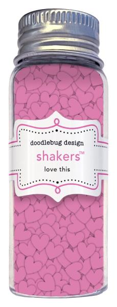 Doodlebug Design - Schüttelelemente "Color Me Crafty Love This" Shakers