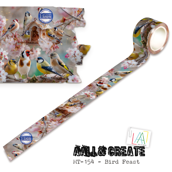 AALL and Create "Bird Feast by Autour De Mwa & Co" Washi Tape 25 mm