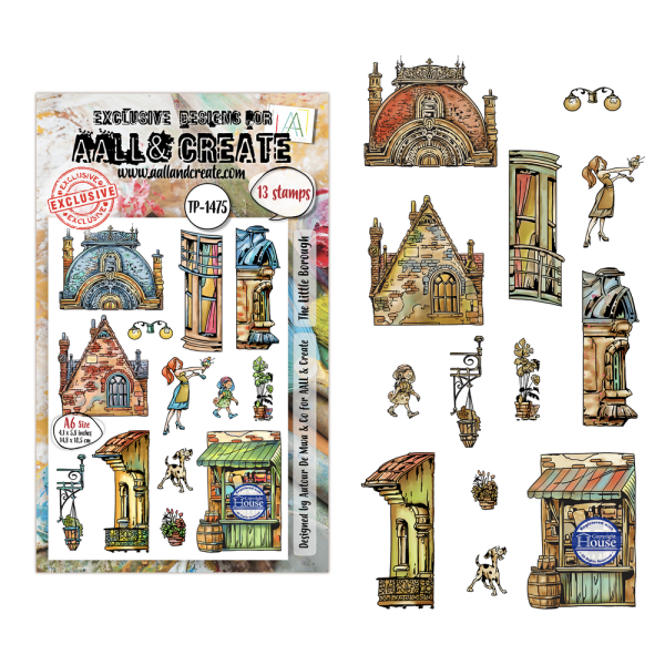 AALL and Create - Stempel A6 "The Little Borough by Autour De Mwa & Co" Clear Stamps