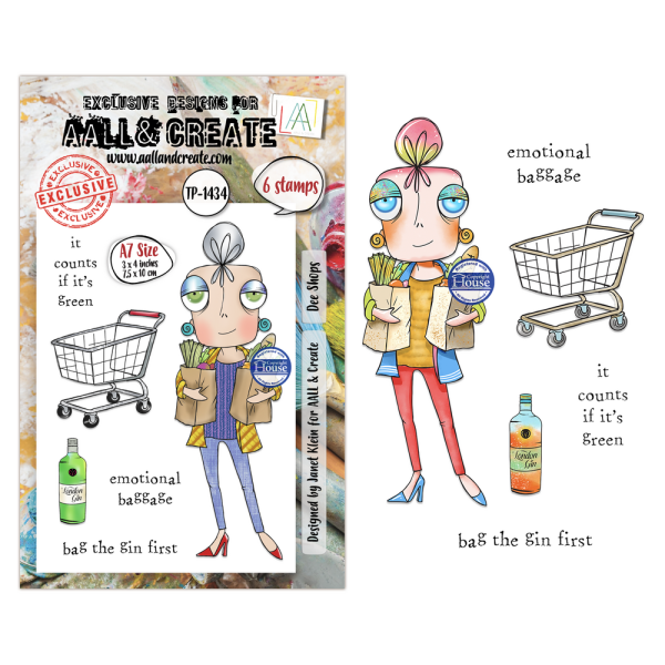 AALL and Create - Stempel A7 "Dee Shops by Janet Klein" Clear Stamps