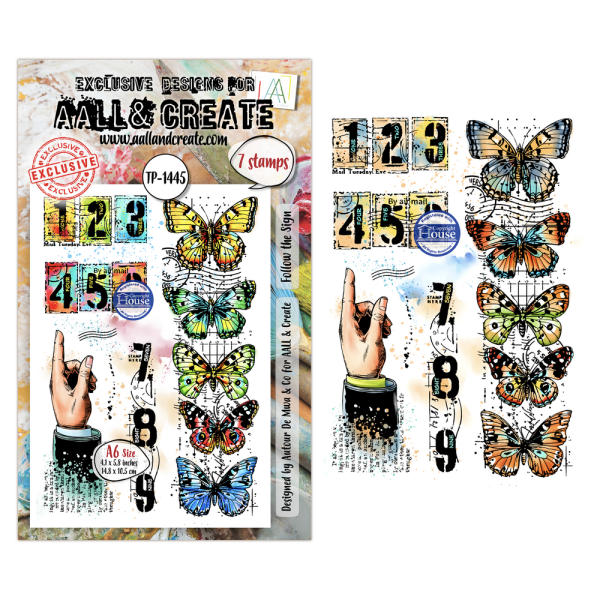 AALL and Create - Stempel A6 "Follow the Sign by Autour De Mwa & Co" Clear Stamps