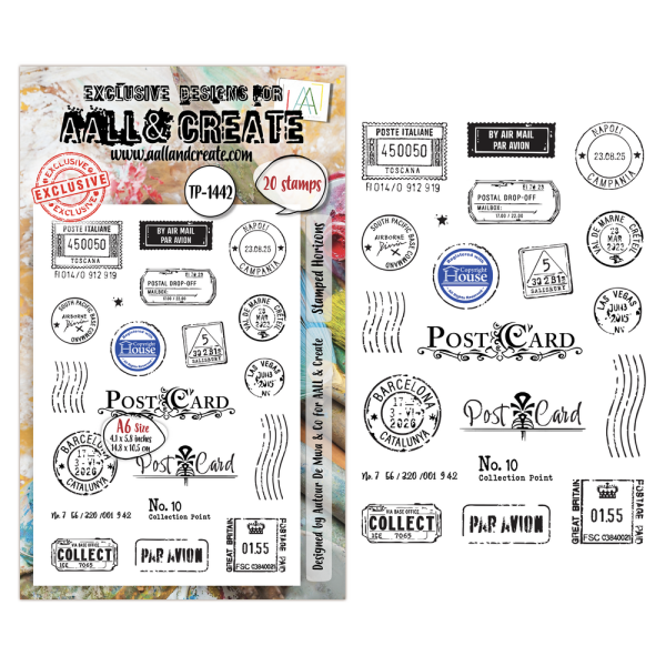 AALL and Create - Stempel A6 "Stamped Horizons by Autour De Mwa & Co" Clear Stamps