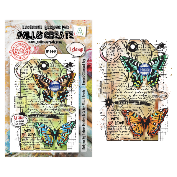 AALL and Create - Stempel A7 "Chrono-Stamped Tag by Autour De Mwa & Co" Clear Stamps