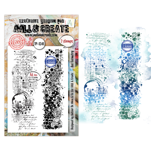 AALL and Create - Stempel A6 "Bee Geometry by Autour De Mwa & Co" Clear Stamps