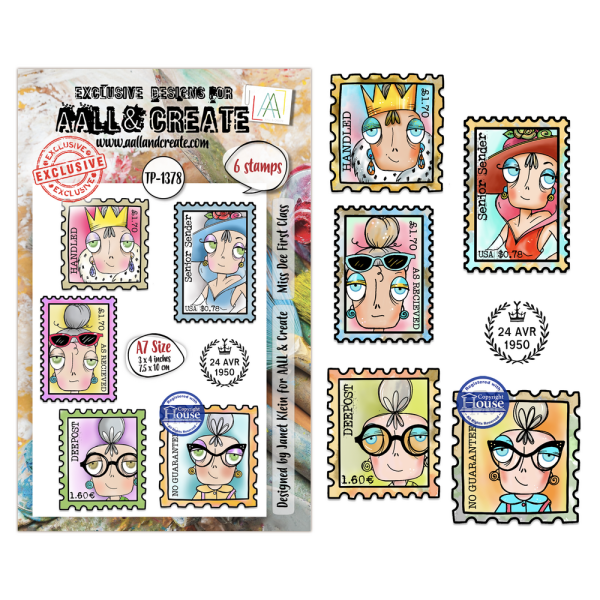 AALL and Create - Stempel A7 "Miss Dee First Class by Janet Klein" Clear Stamps