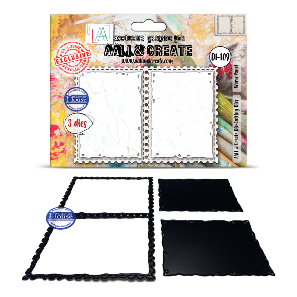 AALL and Create - Stanzschablone "Worn Panel by Autour De Mwa & Co" Dies