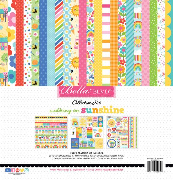 Bella BLVD - Designpapier "Walking on Sunshine" Collection Kit  