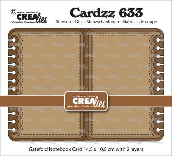Crealies - Stanzschablone "Gatefold Notebook Card" Cardzz Dies