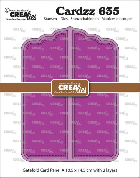 Crealies - Stanzschablone "Gatefold Card Paneel A" Cardzz  Dies