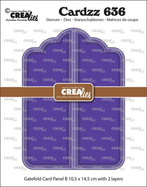 Crealies - Stanzschablone "Gatefold Card Paneel B" Cardzz  Dies