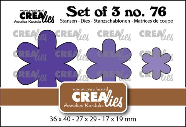 Crealies - Stanzschablone "No. 76 Dichte Bloemen 31" Set of 3 Dies