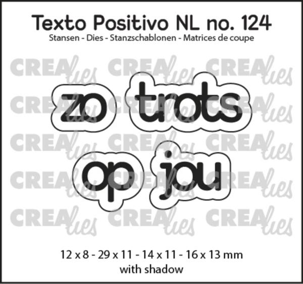 Crealies - Stanzschablone "Dutch Zo Trots Op Jou" Texto Positivo Dies