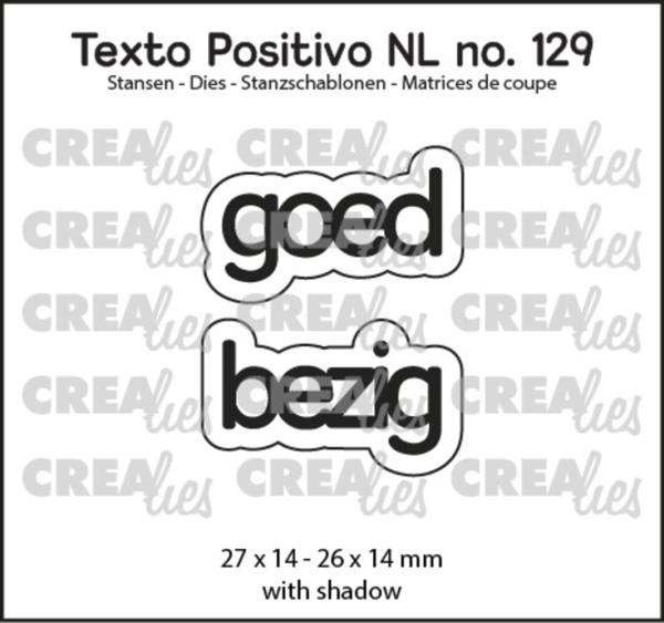 Crealies - Stanzschablone "Dutch Goed Bezig" Texto Positivo Dies