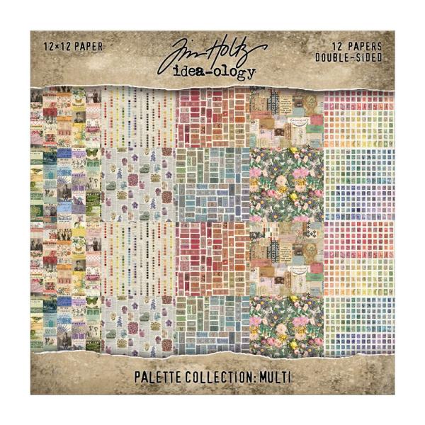 Idea-ology Palette Collection "Multi" Paper Pack 12 x 12 Inch - 12 Bogen 