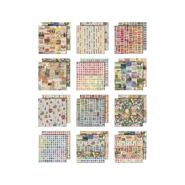 Idea-ology Palette Collection "Multi" Paper Pack 8 x 8 Inch - 12 Bogen 