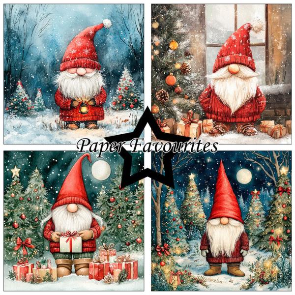 Paper Favourites - Designpapier "Christmas Gnomes #2" Paper Pack 6x6 Inch - 24 Bogen