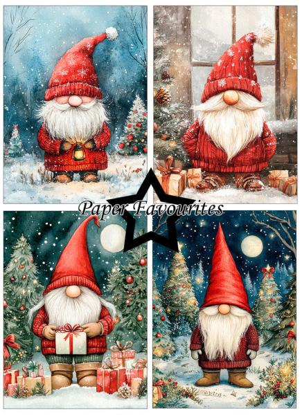 Paper Favourites - Designpapier "Christmas Gnomes #2" Paper Pack A6 - 24 Bogen