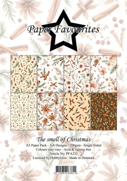 Paper Favourites - Designpapier "The Smell of Christmas" Paper Pack A5 - 24 Bogen