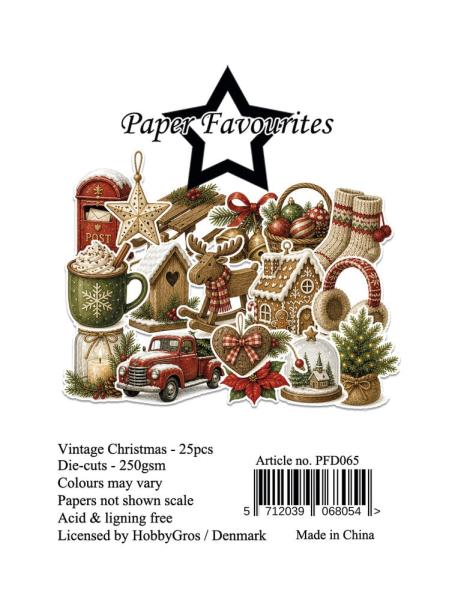 Paper Favourites - Stanzteile "Vintage Christmas" Die Cuts 