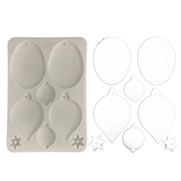 Stamperia - Gießform A5 "Christmas Balls" Soft Mould 