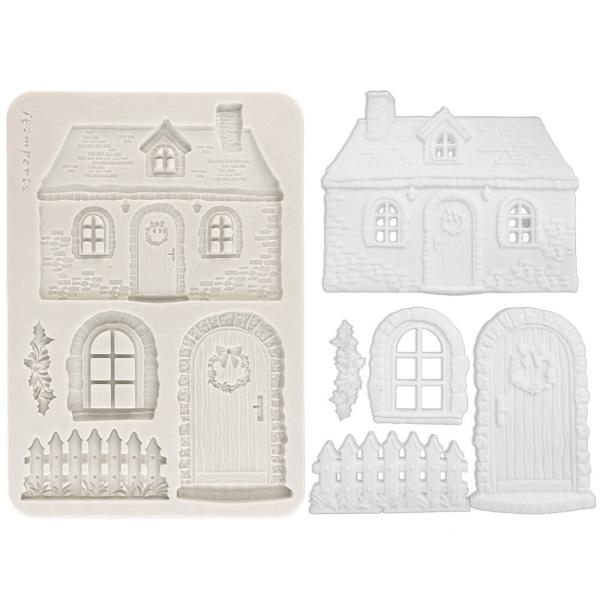 Stamperia - Gießform A5 "Christmas Cottage" Soft Mould 