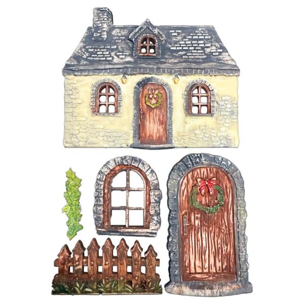 Stamperia - Gießform A5 "Christmas Cottage" Soft Mould 