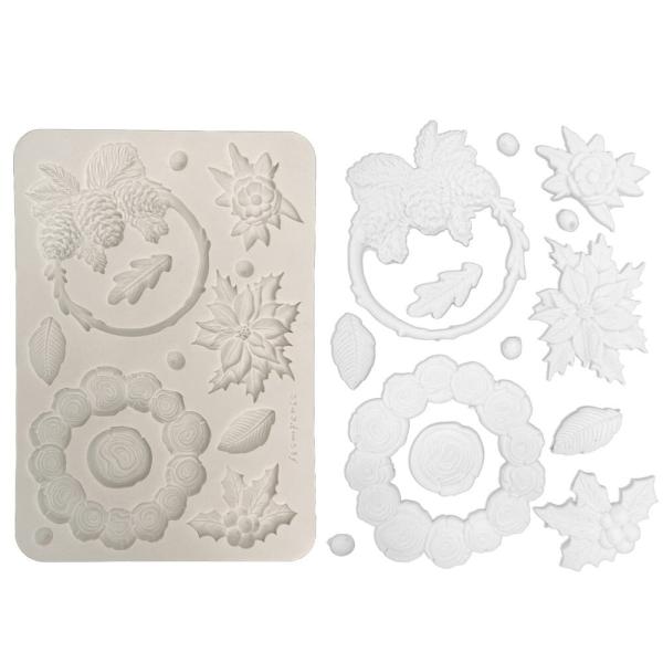 Stamperia - Gießform A5 "Christmas Garlands" Soft Mould 