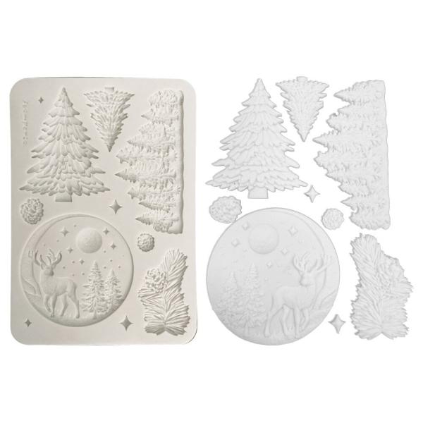 Stamperia - Gießform A5 "Christmas Winter Landscape" Soft Mould 