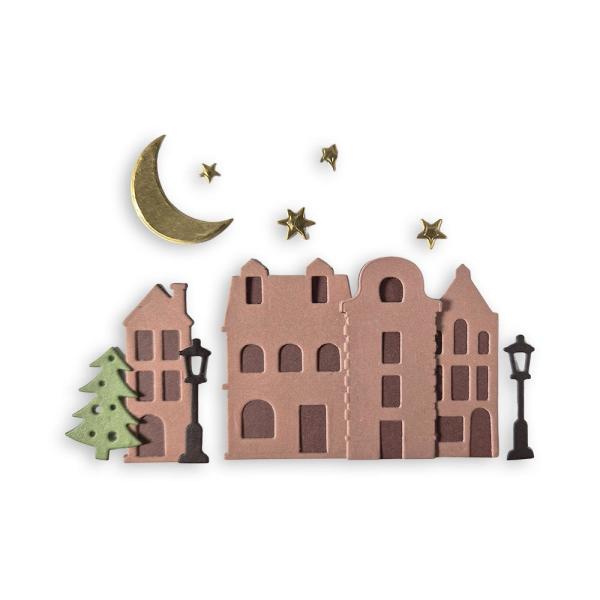 Stamperia - Stanzschablone "Christmas Village" A6 Dies