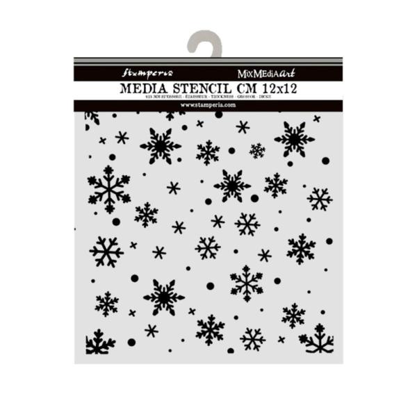 Stamperia - Schablone 12x12cm "Christmas Snowflakes Pattern" Stencil