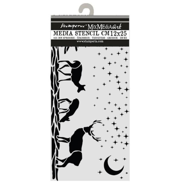 Stamperia - Schablone 12x25cm "Christmas Deers" Stencil