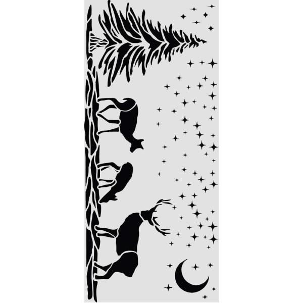 Stamperia - Schablone 12x25cm "Christmas Deers" Stencil