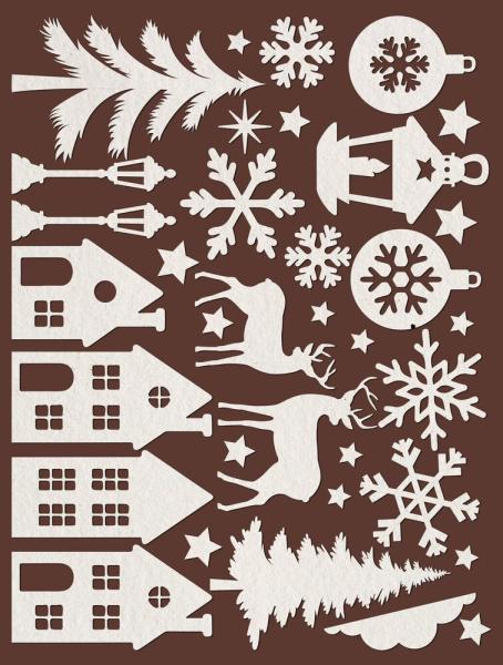 Stamperia - Stanzteile "Christmas" Paper Cut-outs 15 x 26 cm / 5.91 x 10.24 inch