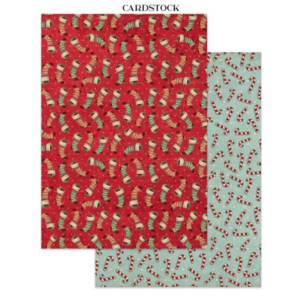 Stamperia - Papier, Aufkleber & Stanzteile "Classic Christmas" Junk Journal Backgrounds,Stickers,Cut-Outs