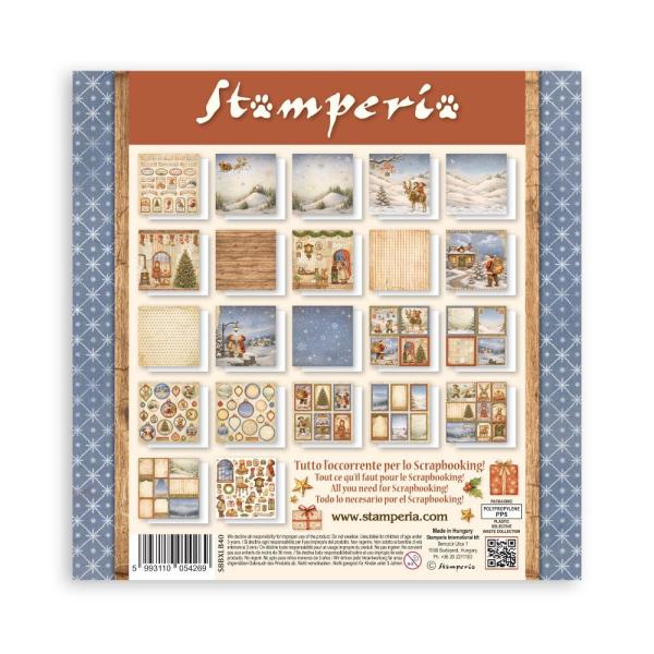 Stamperia - Designpapier "Silent Night" Maxi Paper Pack 12x12 Inch - 22 Bogen