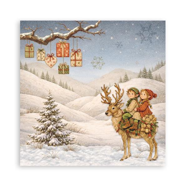 Stamperia - Designpapier "Silent Night" Maxi Paper Pack 12x12 Inch - 22 Bogen