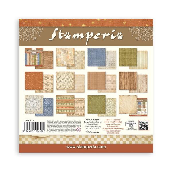 Stamperia - Designpapier "Maxi Background Selection" Maxi Paper Pack 12x12 Inch - 10 Bogen