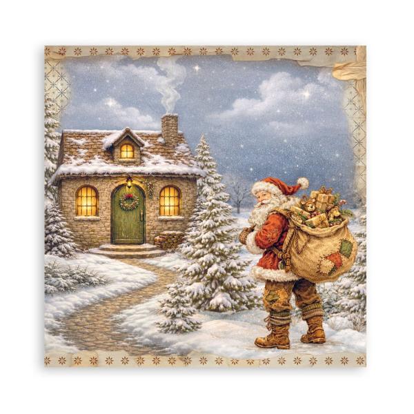 Stamperia - Designpapier "Silent Night" Maxi Paper Pack 8x8 Inch - 22 Bogen